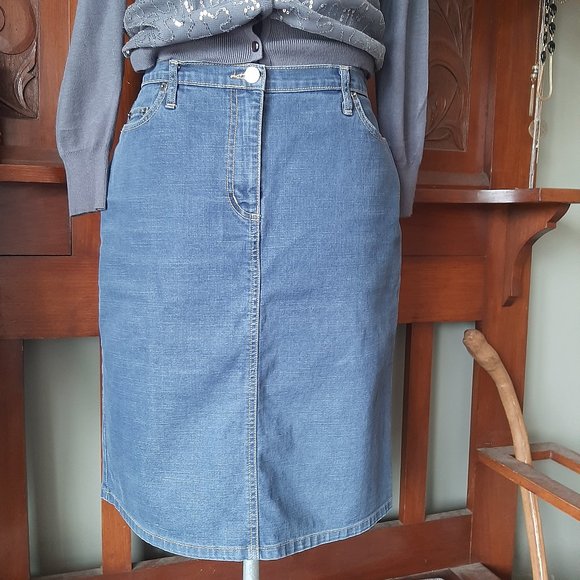 Ojay Denim Skirt - Size 12 - Picture 5 of 11